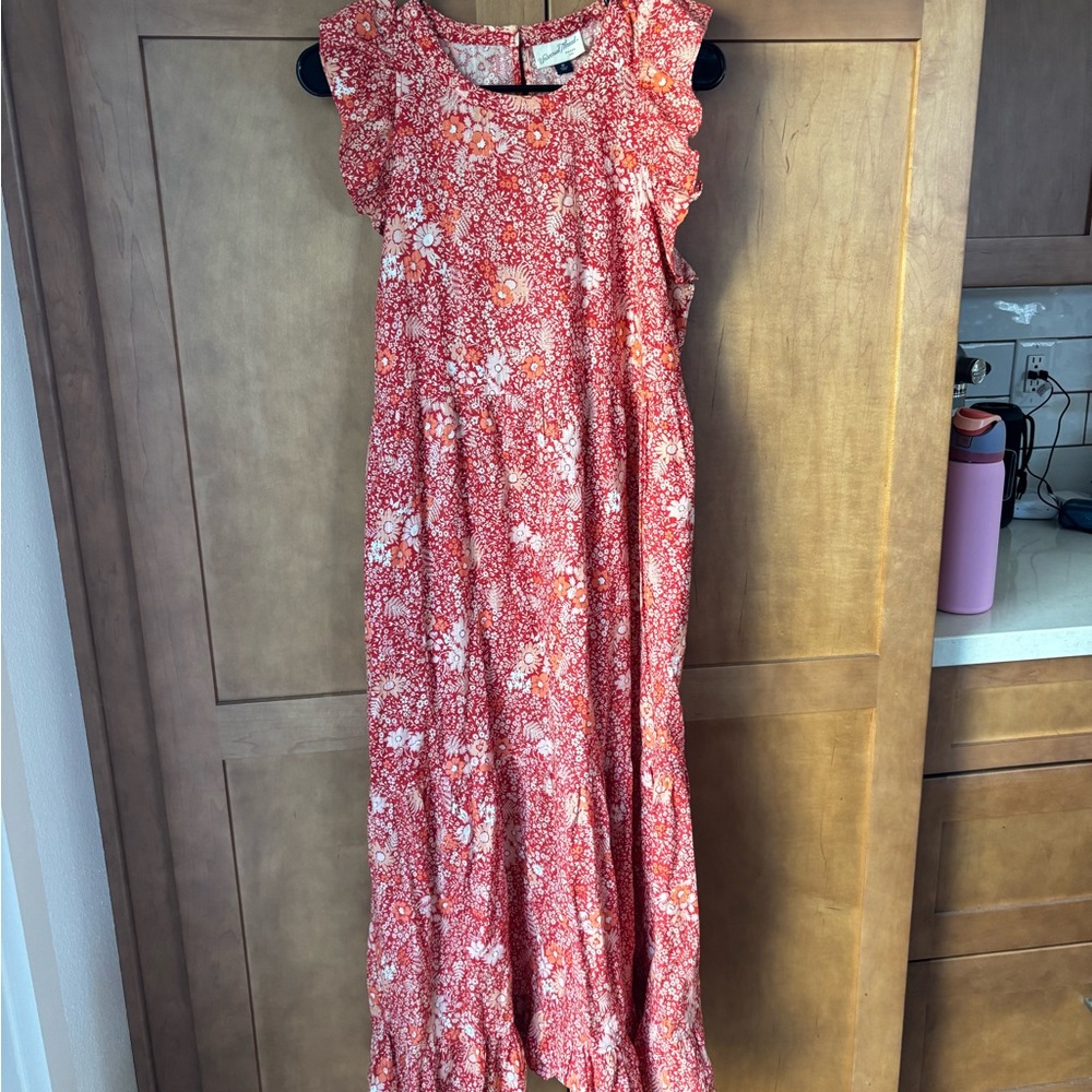 Universal Thread Red Floral Maxi Dress